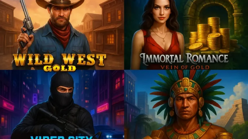 Топ-10 новинок 2025: Wild West Gold, Immortal Romance Vein of Gold, Viper City Heist и другие
